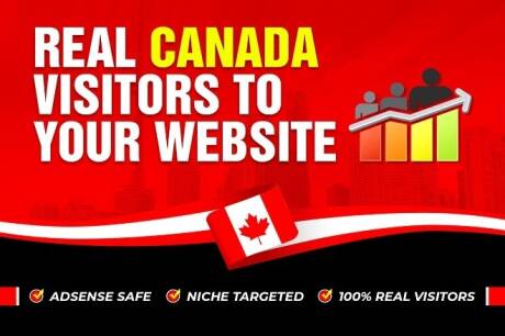 I will bring Canada targeted daily visitors to your w...
