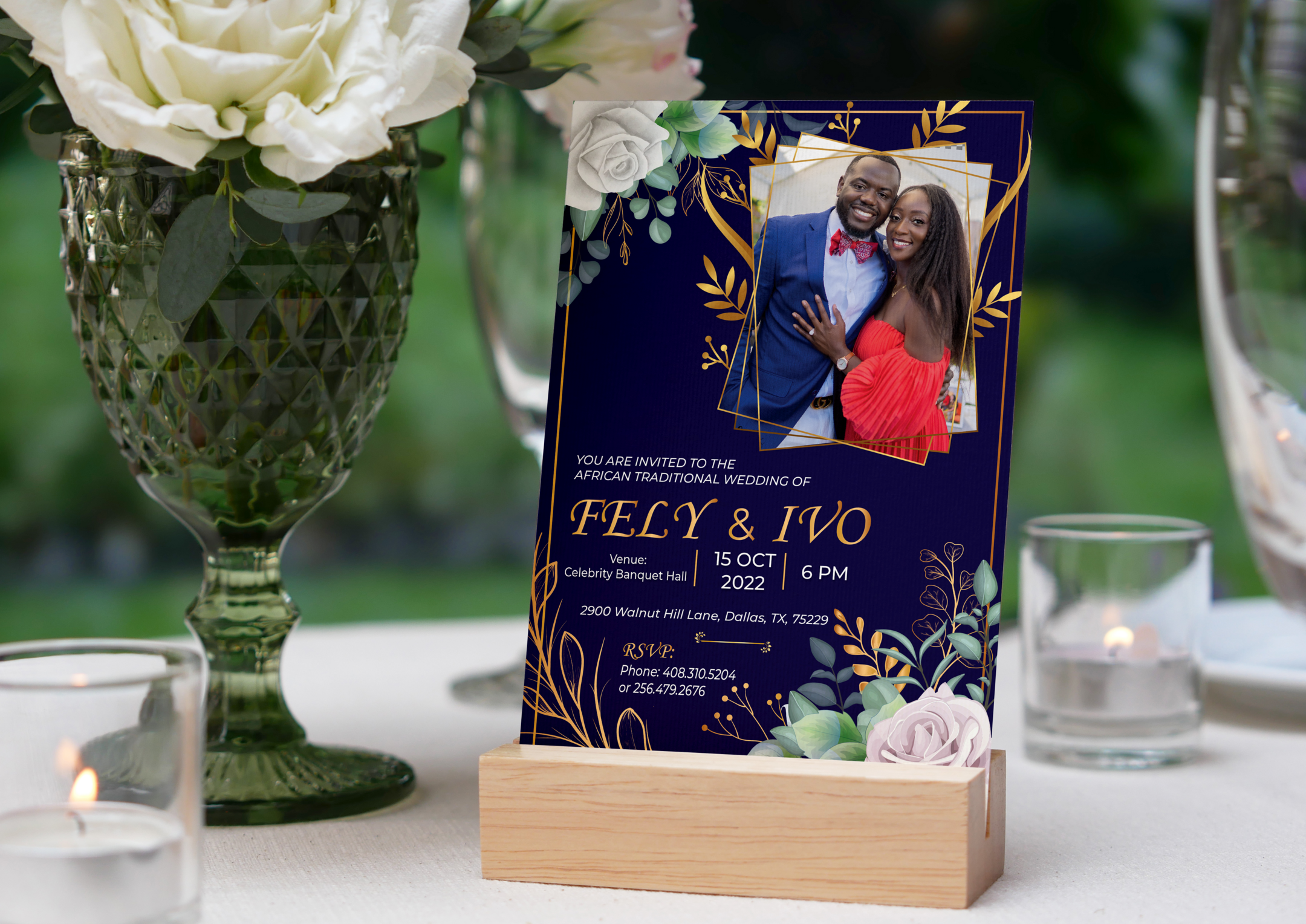 I will design invitation cards, wedding cards and birthday cards for you