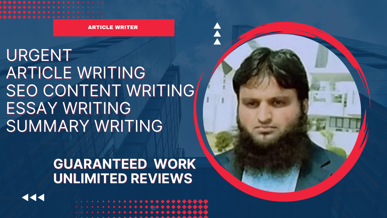 I will write urgent essay, article, summary, and case study analysis SEO content & writing 