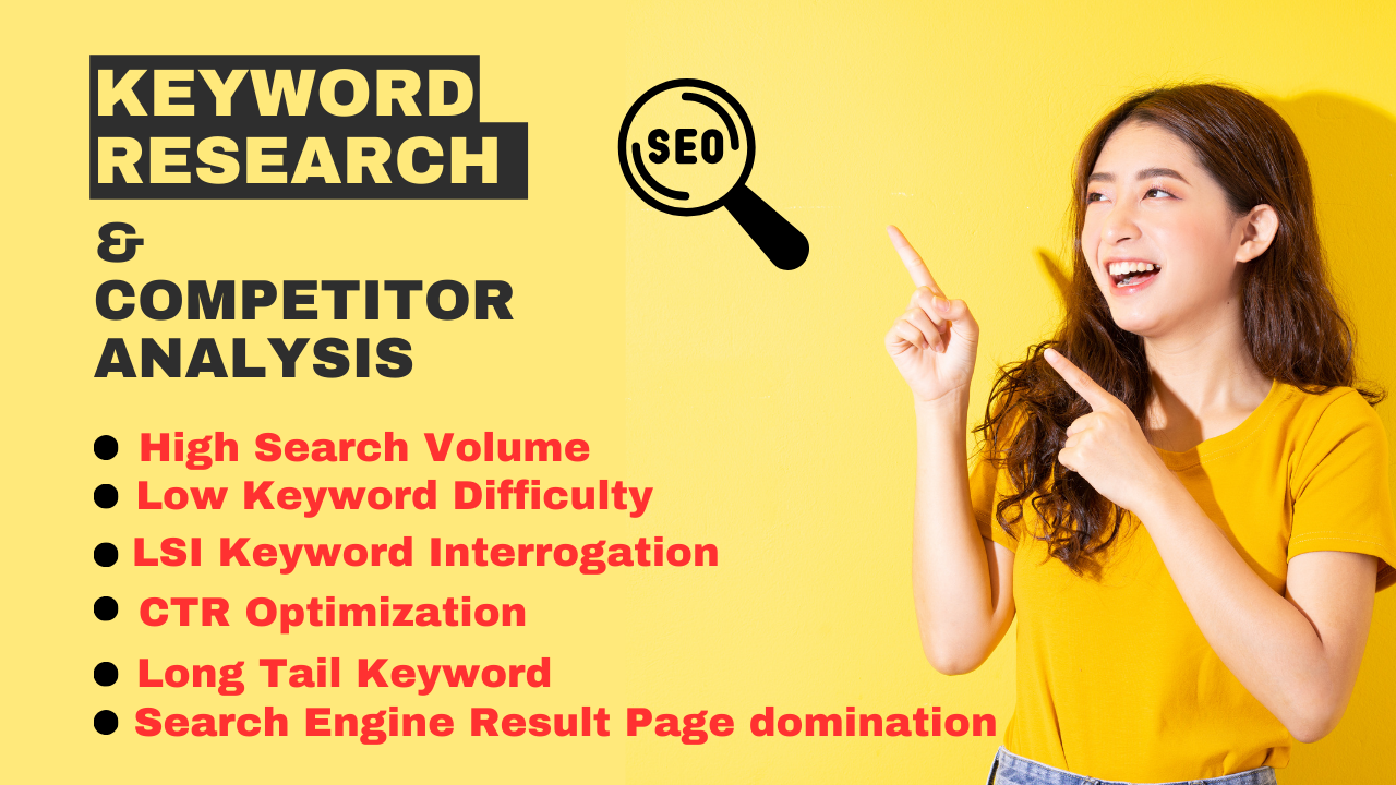 I will do the most accurate keyword research for you. 