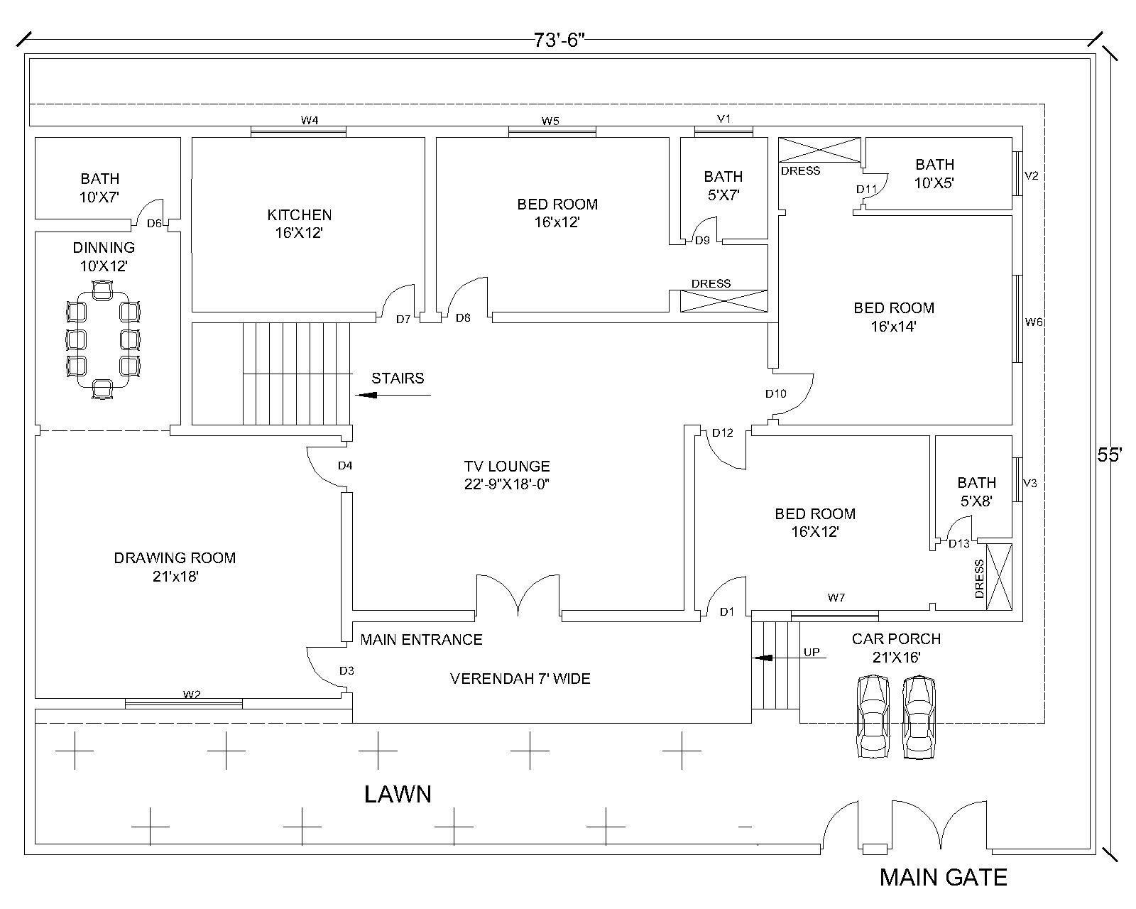 I will convert your hand drawn sketch to AutoCAD drawn plan