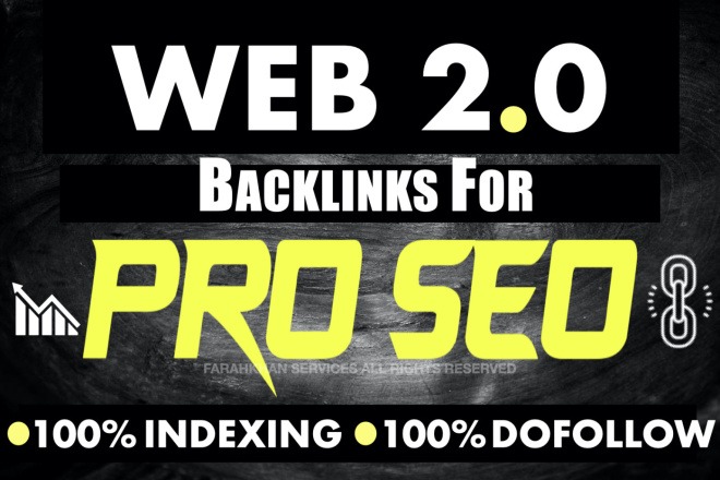  25 premium, high authority DA - Web 2.0 backlinks, to boost your site with SEO. 