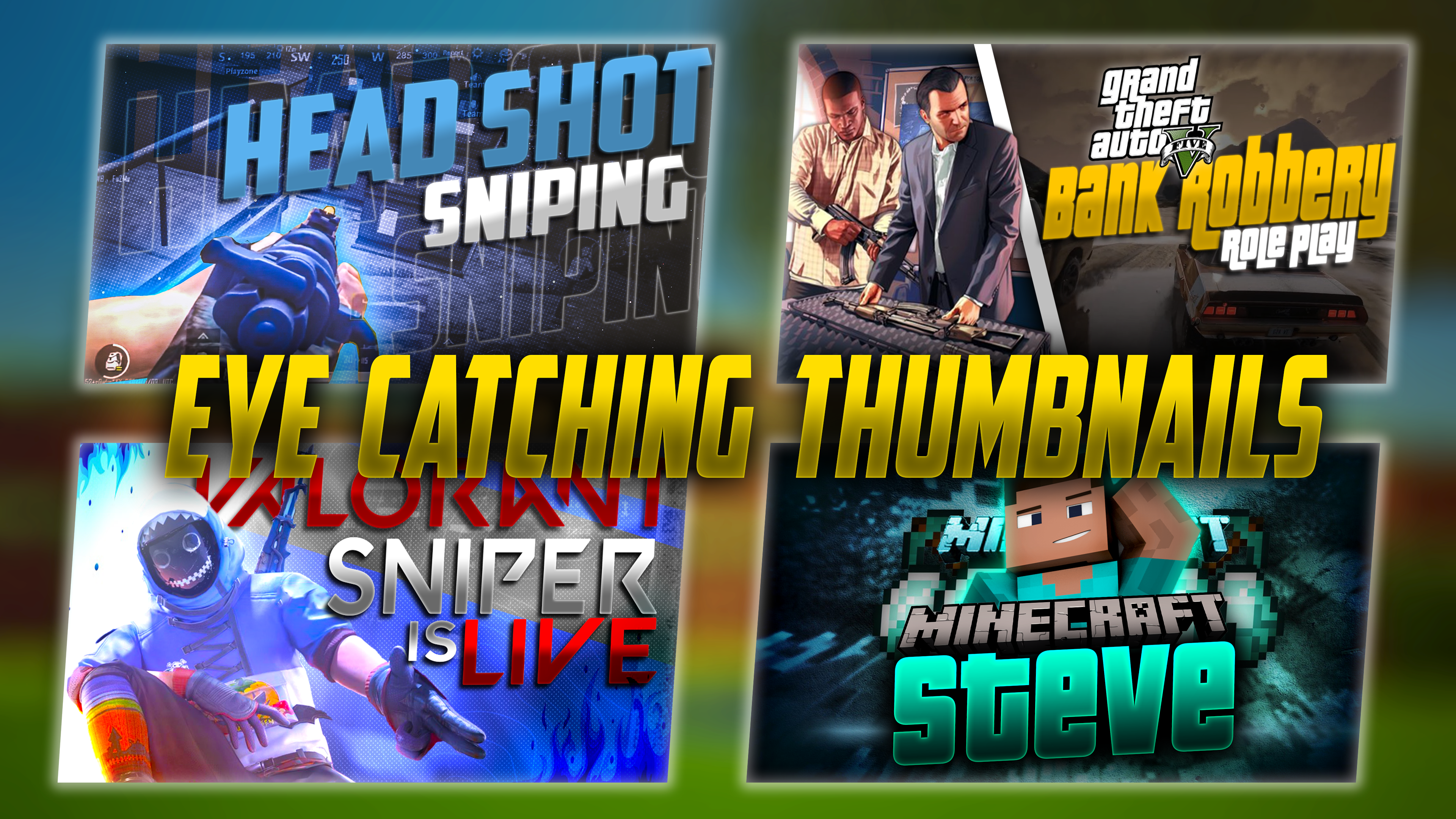 I will design eye catching thumbnails & provide photo editing service