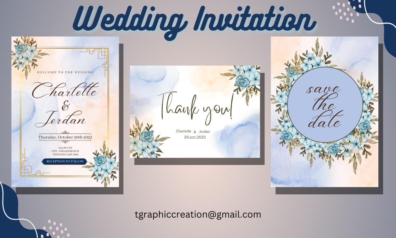 I will design an invitation, birthday, wedding, baby shower, party and greeting card.
