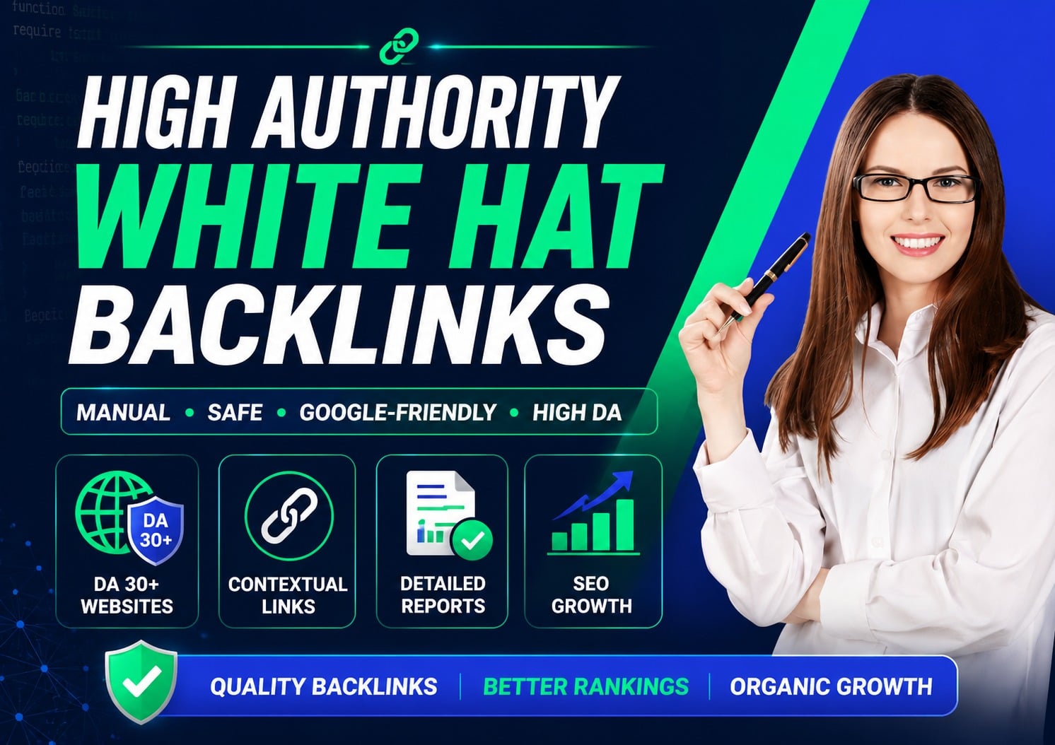 Ranked with High Authority White Hat Backlinks