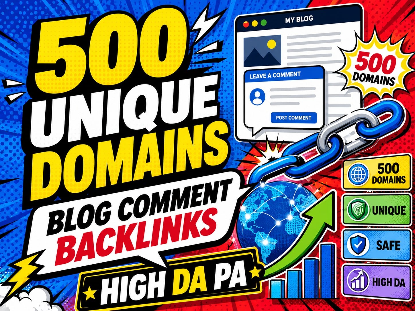 i will do 500 High-Quality Blog Comment Backlinks for Better SEO & Website Authority