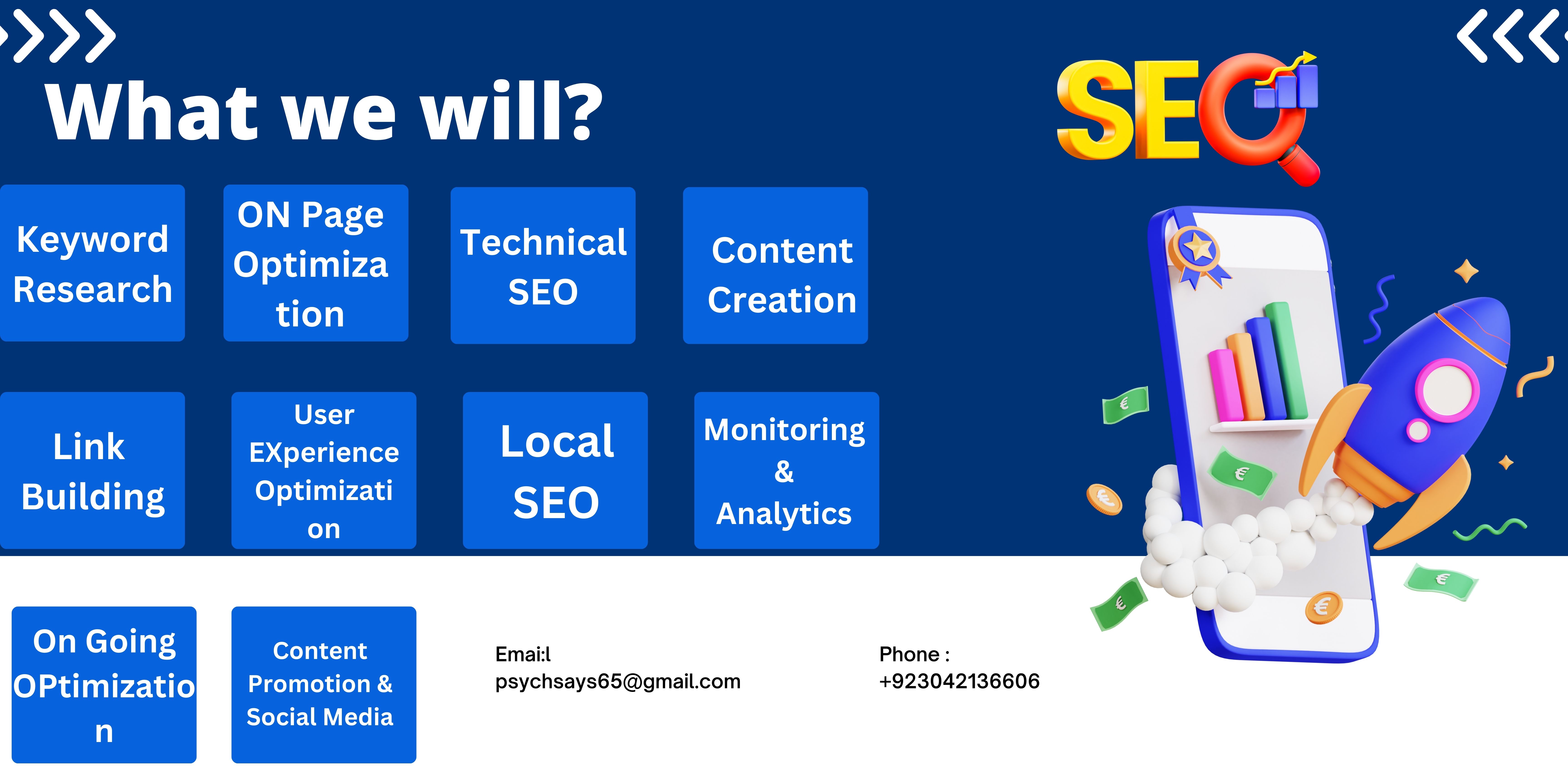 I will provide complete monthly seo services for top google ranking