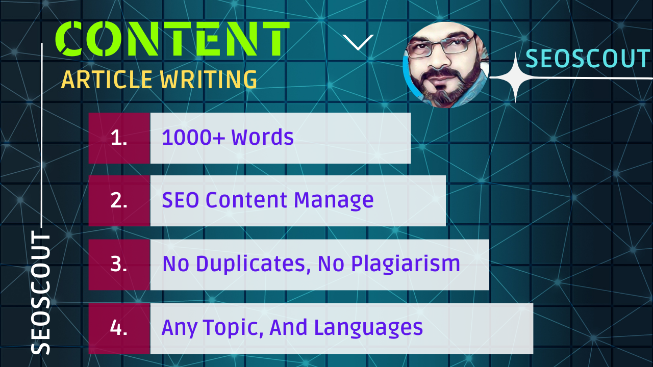 Advance Quality Content Article With 1000+ Words