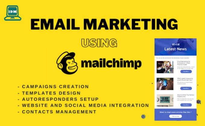 I will setup your email marketing on mailchimp