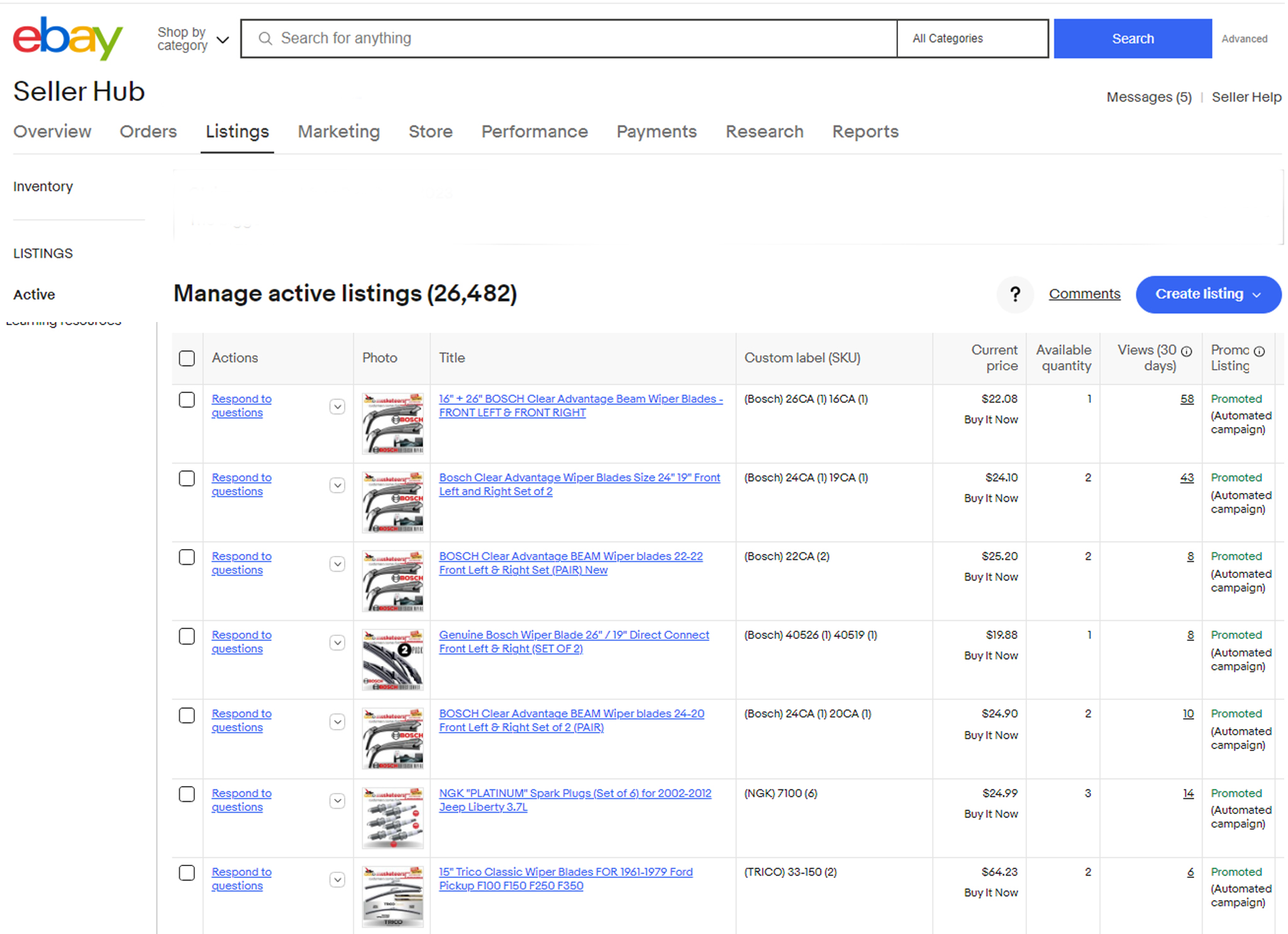 I will do ebay, amazon and shopify store product listing