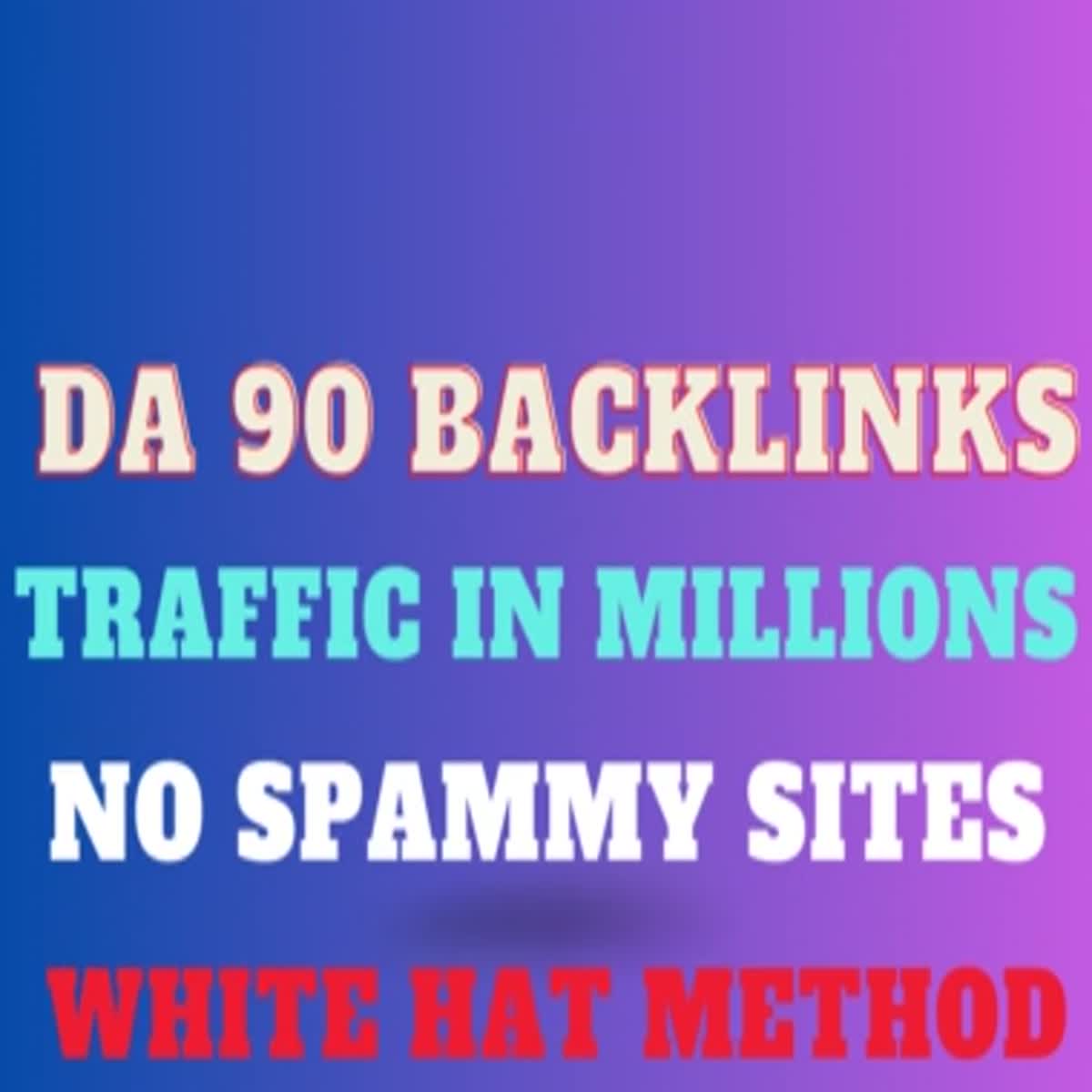 Instant Ranking With DA 90 Plus Dofollow SEO 100 backlinks Manually, High Traffic Sites