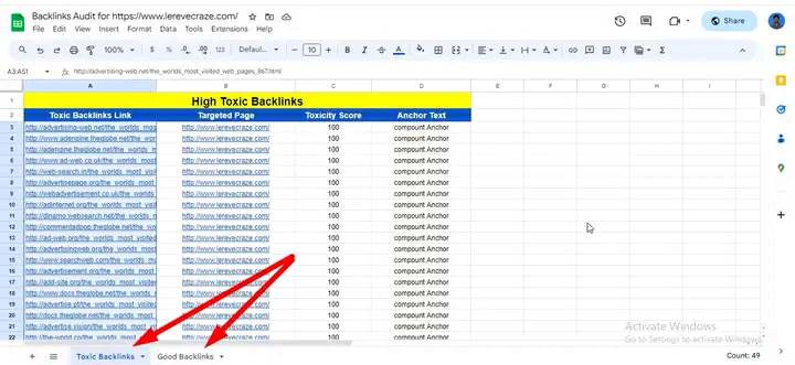I Will Audit Backlink And Disavow Toxic Backlink