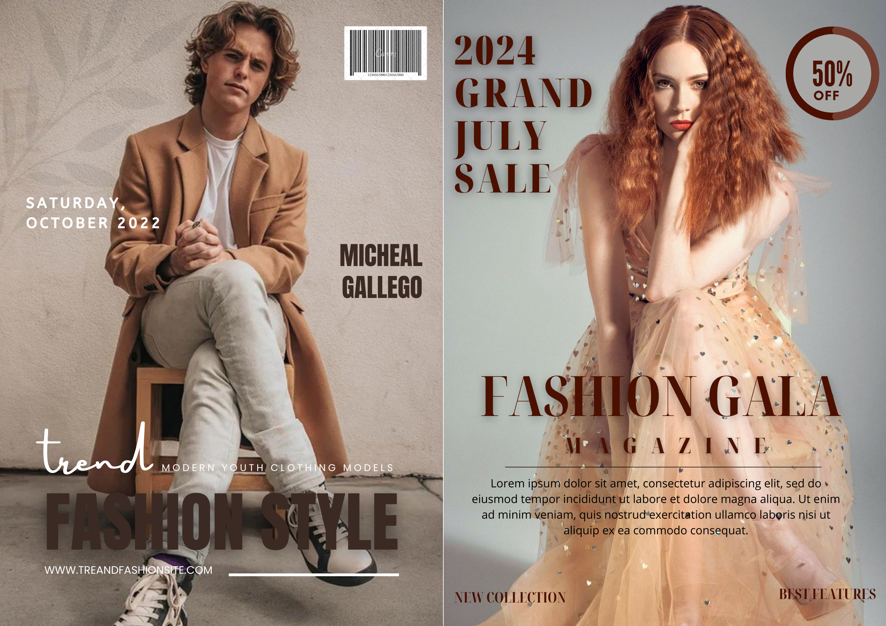 I can design English magazine covers for you