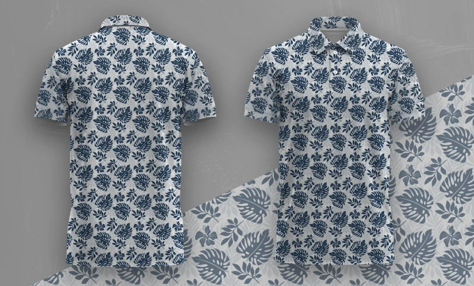 I will create print pattern golf polo t shirt design and mockup for you