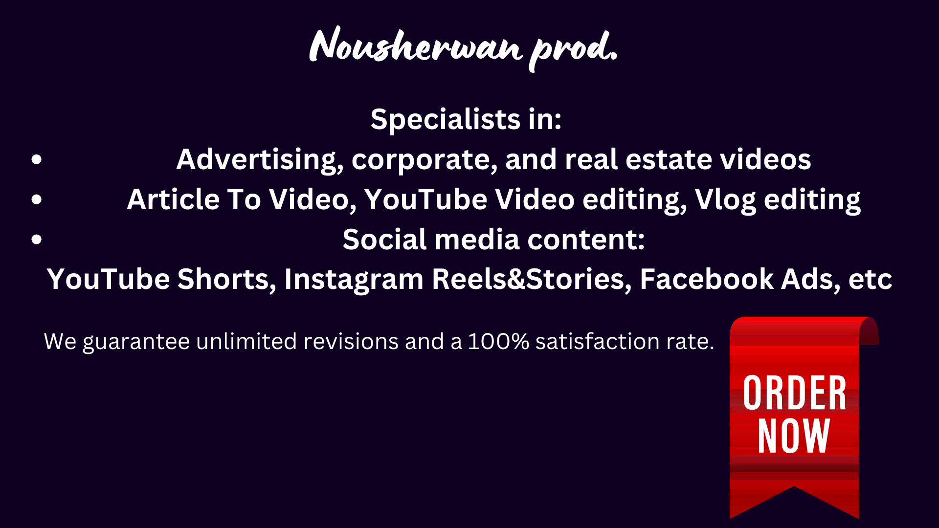 I will do professional videos editing