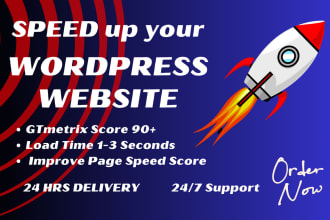 I will do wordpress speed optimization and speed up wordpress %100 fast