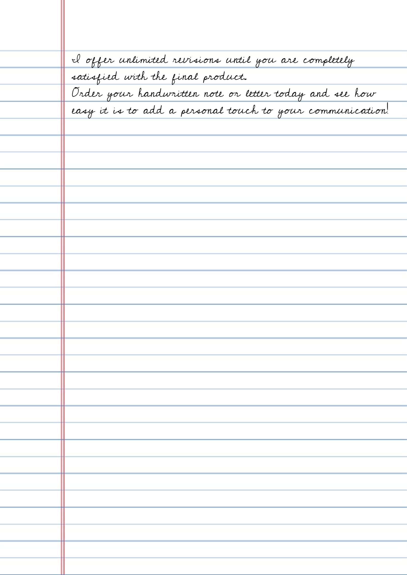 i will do handwriting notes and letters