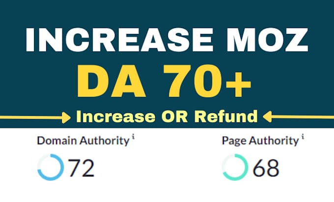 I will Increase Moz Domain Authority DA 70 Plus