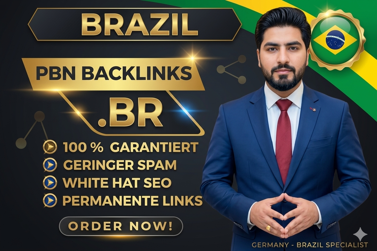 I will create 25 High Quality .BR Backlinks to Improve Ranking