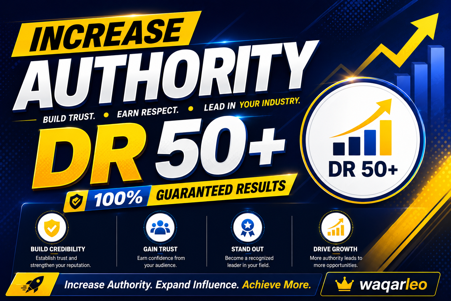 I will increase Ahrefs domain rating DR 50+ to Improve Ranking