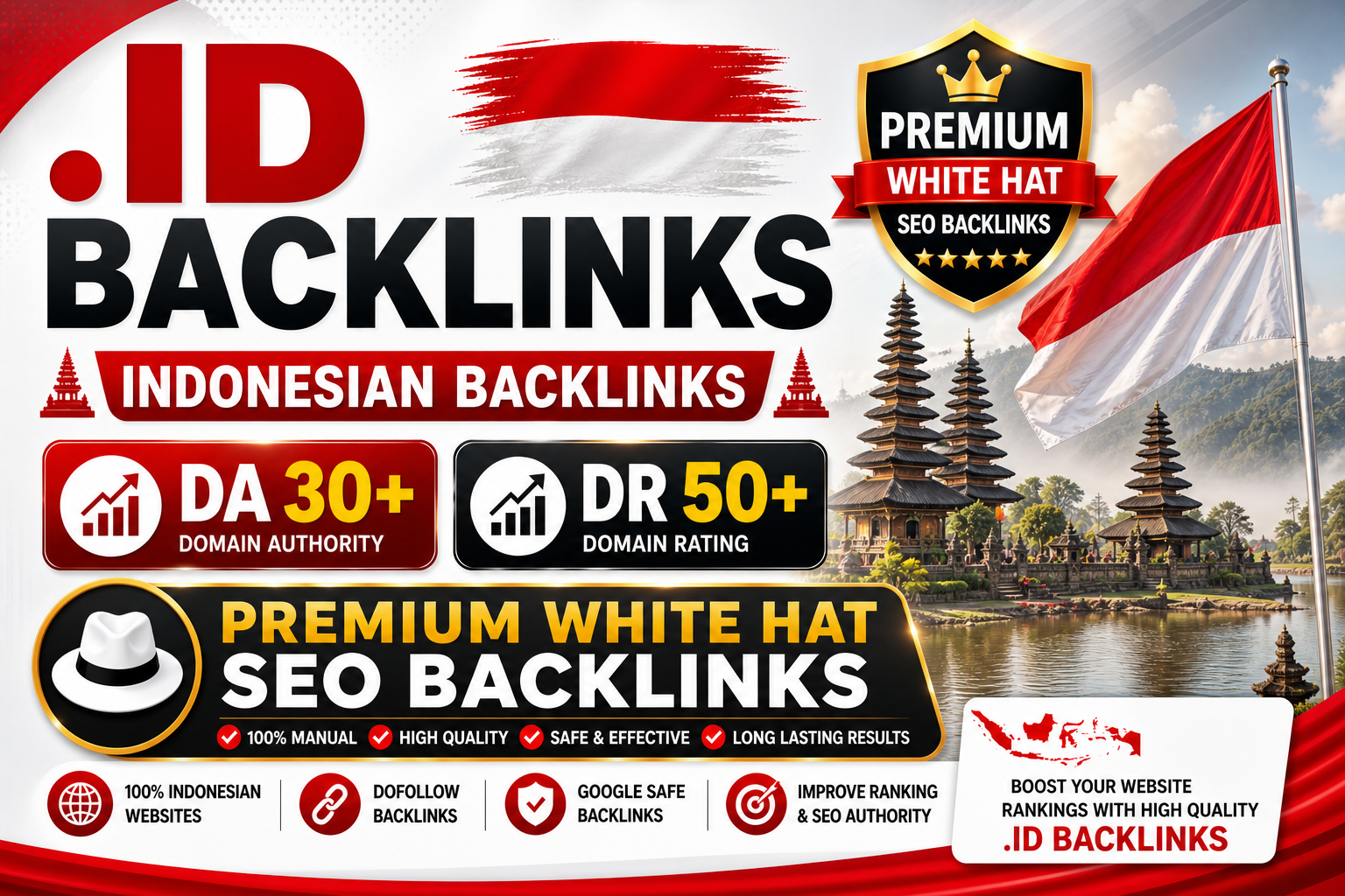 I will create 100 High Quality Indonesia Contextual Backlinks 