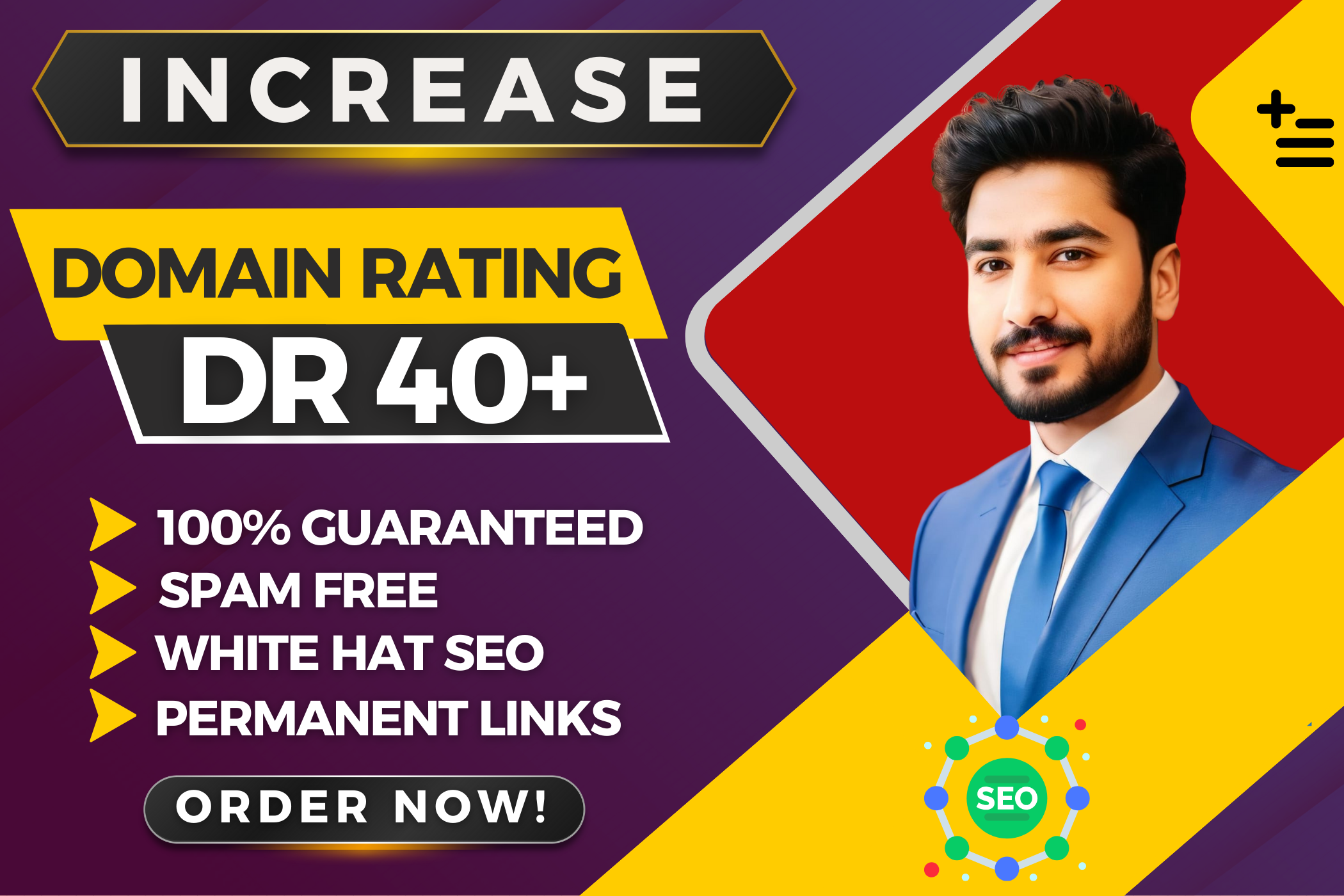 I will increase ahrefs domain rating DR 40+