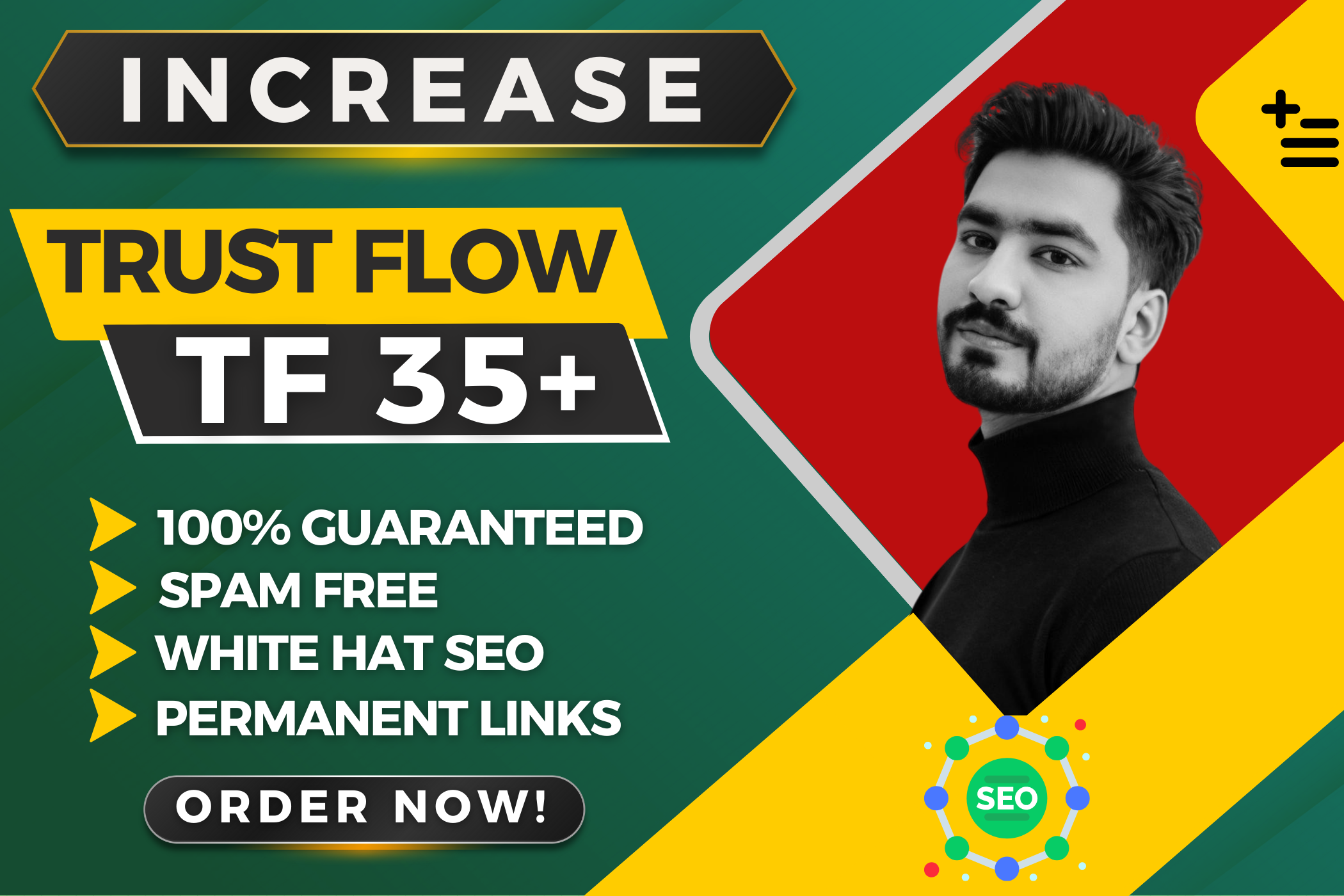 I Will Increase Majestic Trust Flow TF 35+ to Improve Ranking