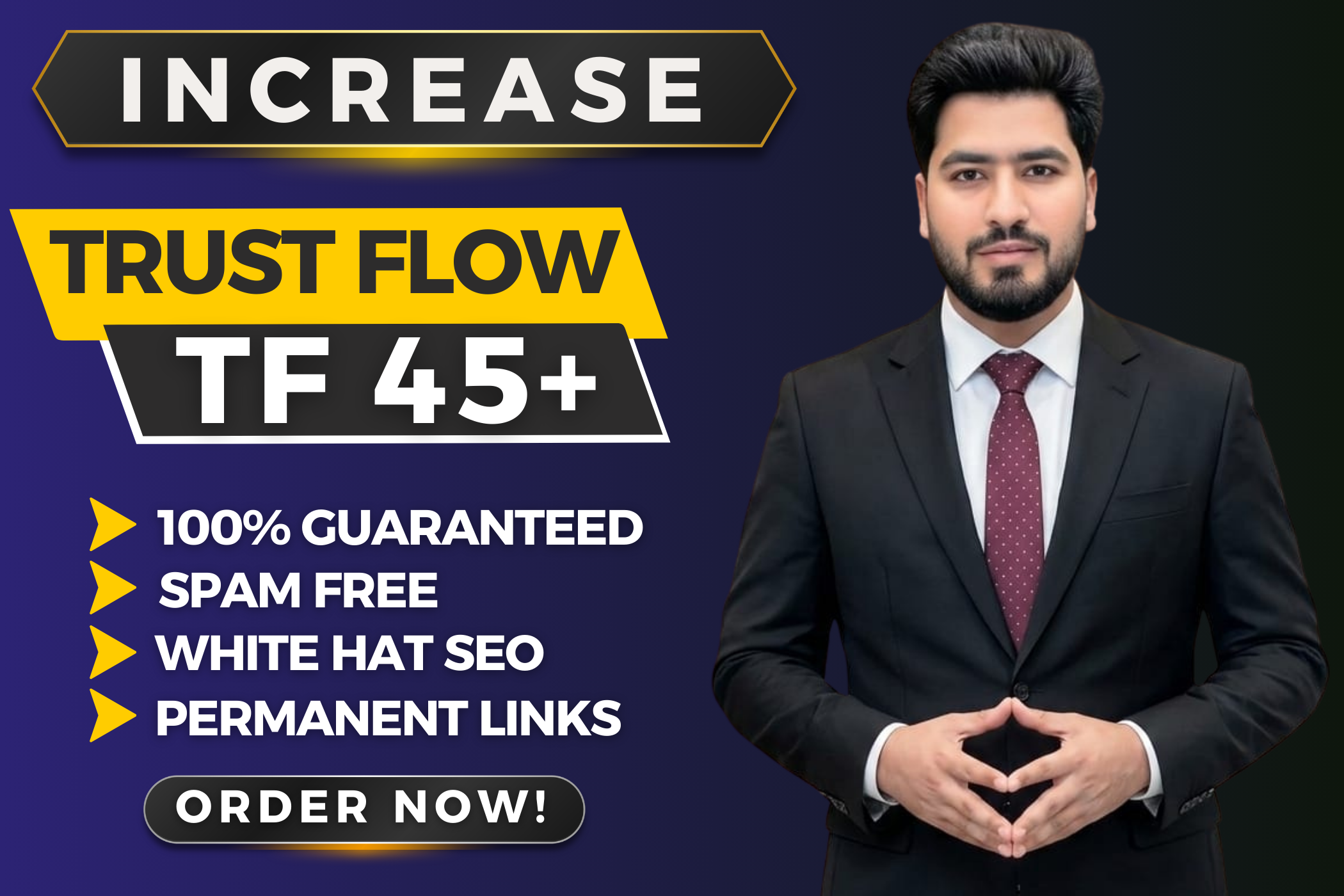 I will Increase Majestic Trust Flow TF 45+ of URL Gua...