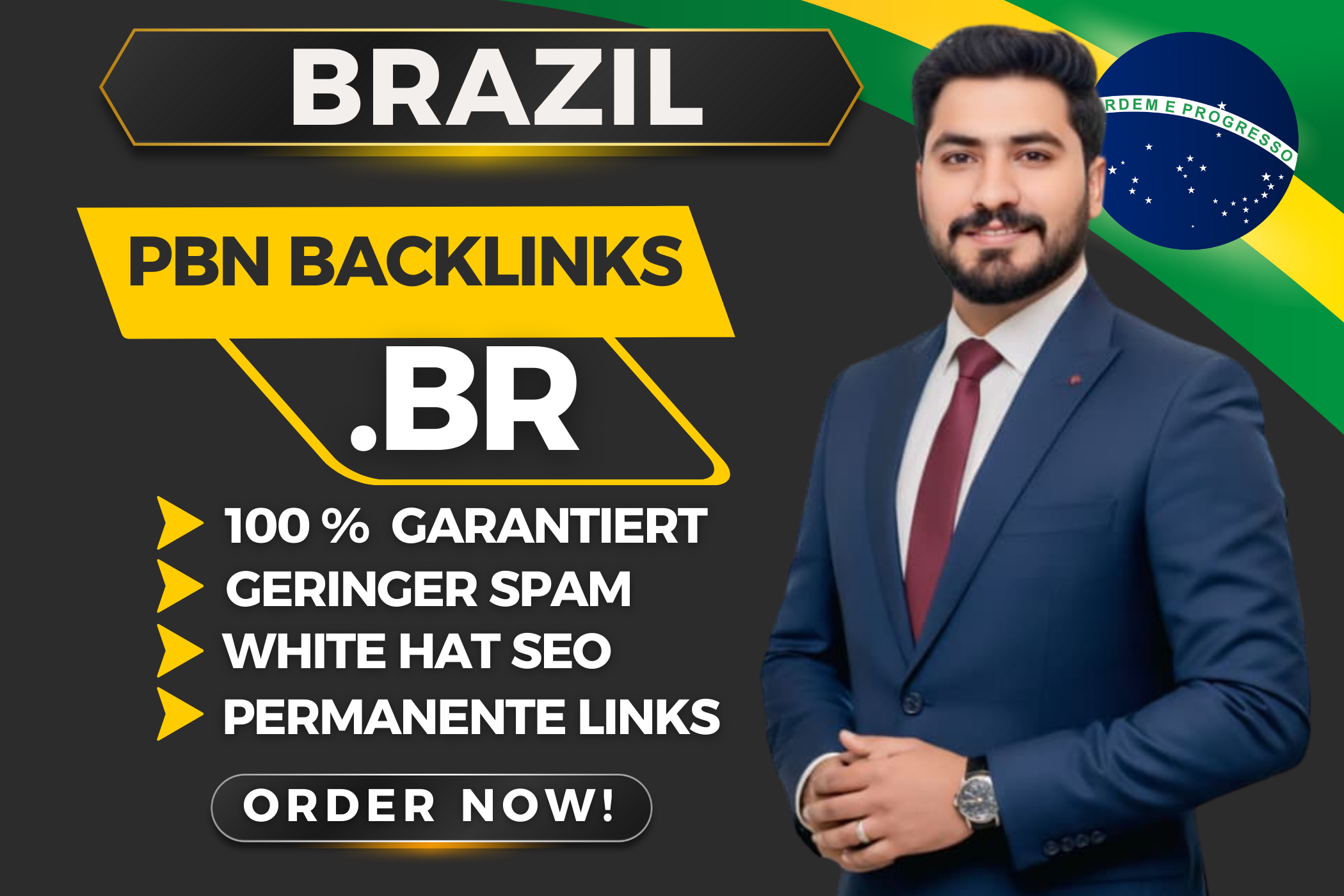 I will create 25 High Quality .BR Backlinks to Improve Ranking