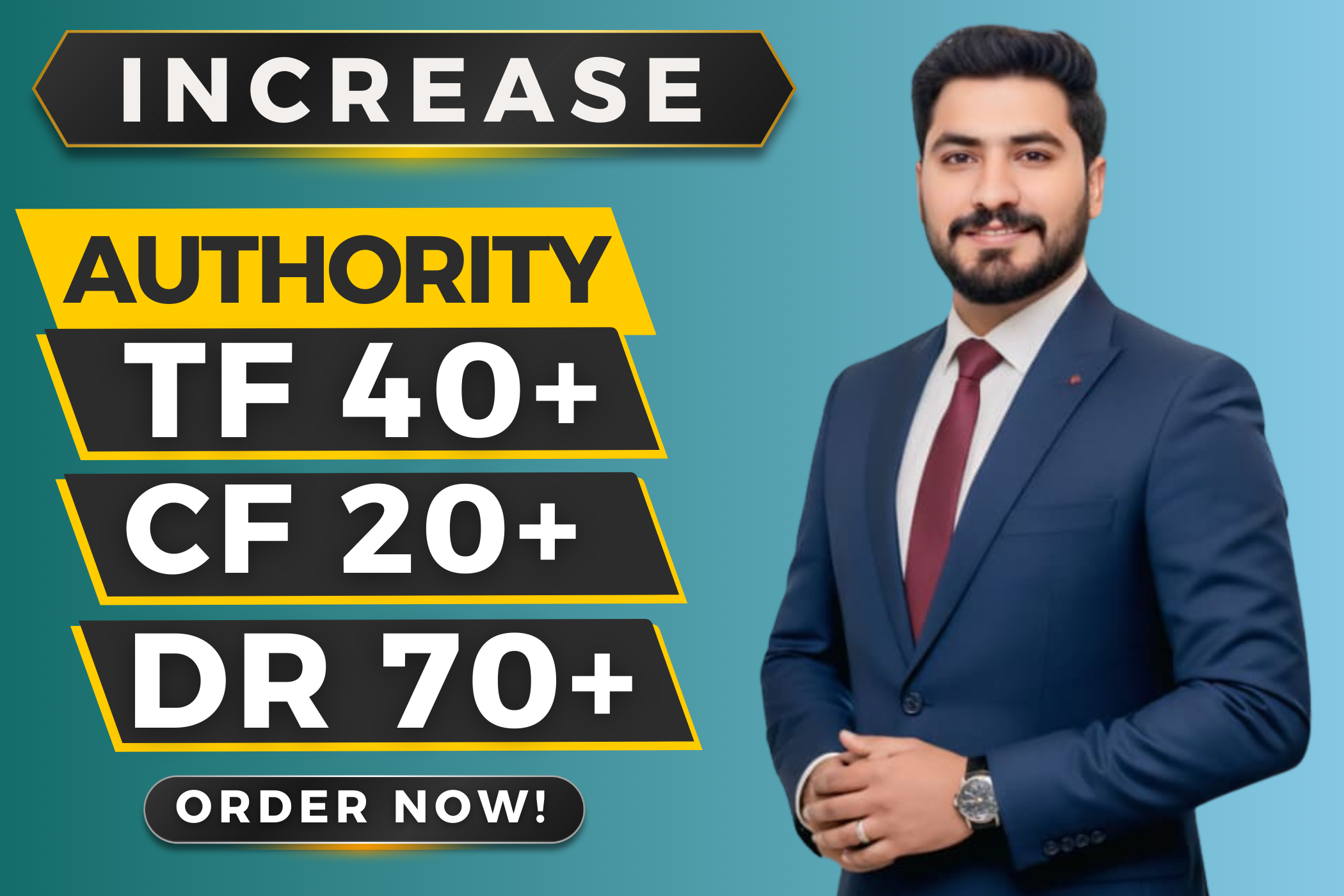 I will increase aherfs DR 70+ and majestic TF 40+ of url Guaranteed