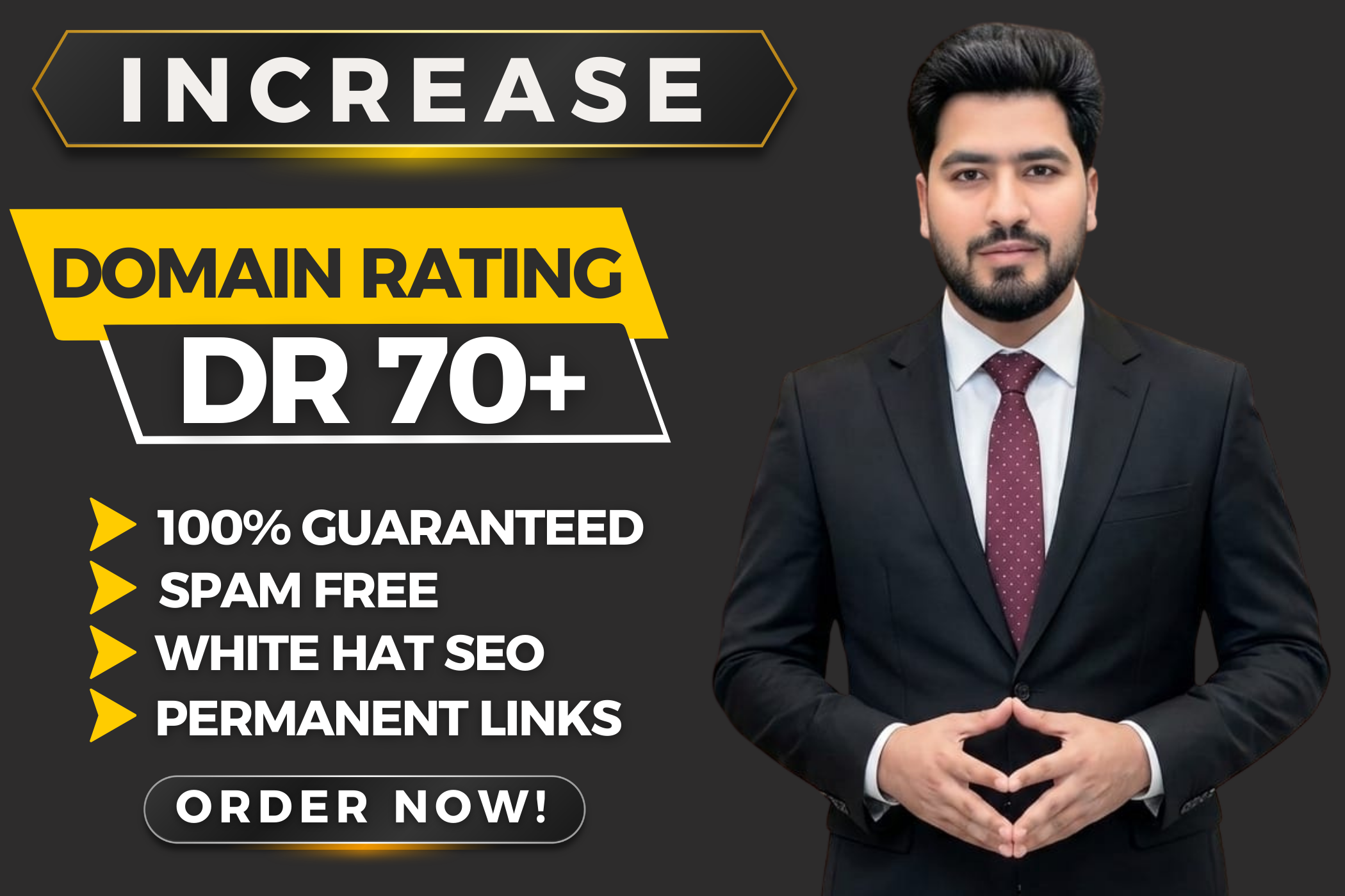 I will increase ahrefs domain rating DR 70+ Guarantee...