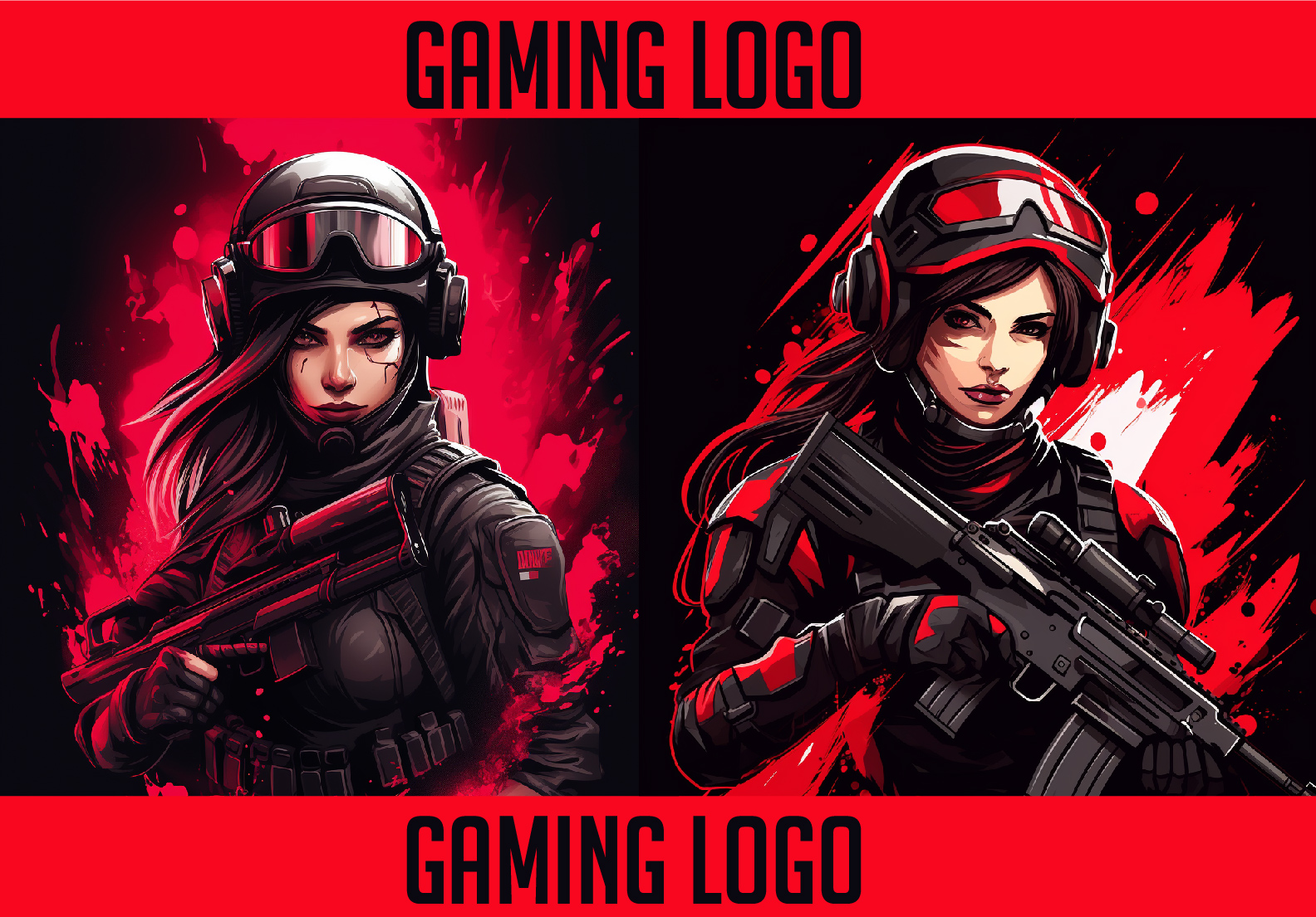I will design Creative logo for girl Gamers