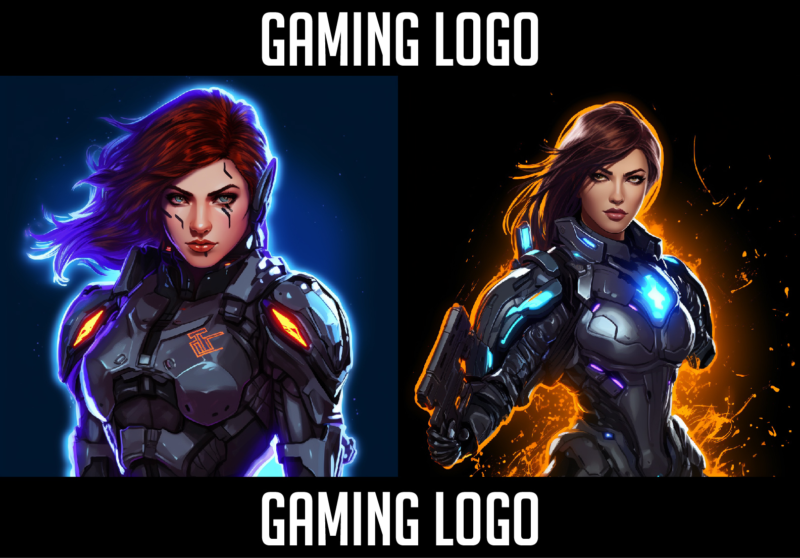 I will design Creative logo for girl Gamers