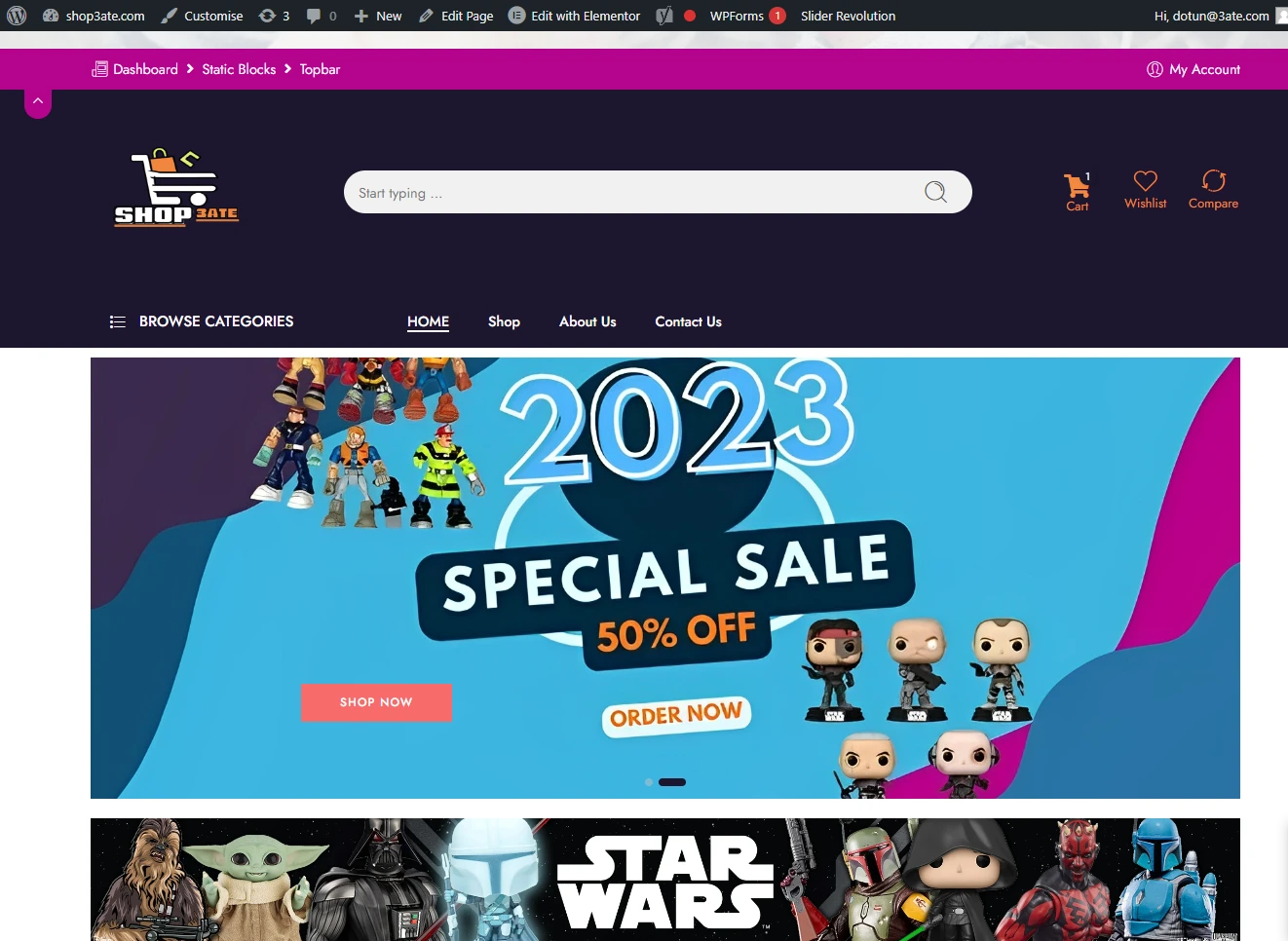 i will design, develop creative and stunning 1 page WordPress website design