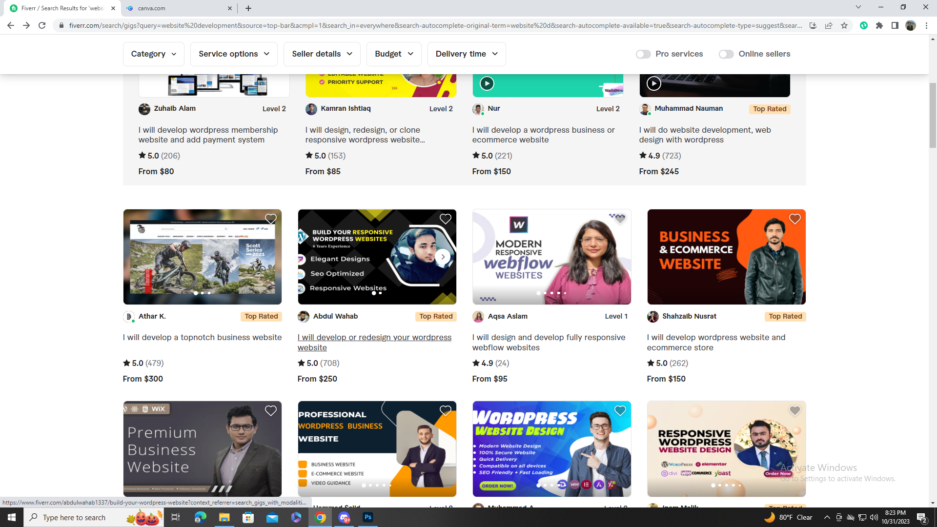 i will design, develop creative and stunning 1 page WordPress website design