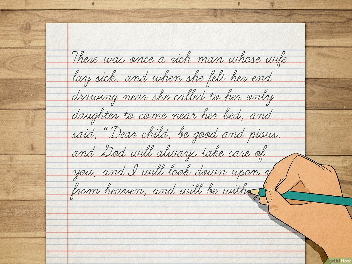 Write Text to handwritting - pdf to hand witting per page