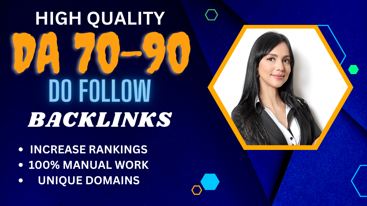 High Quality Backlinks With DA 70-90+ Link Building S...
