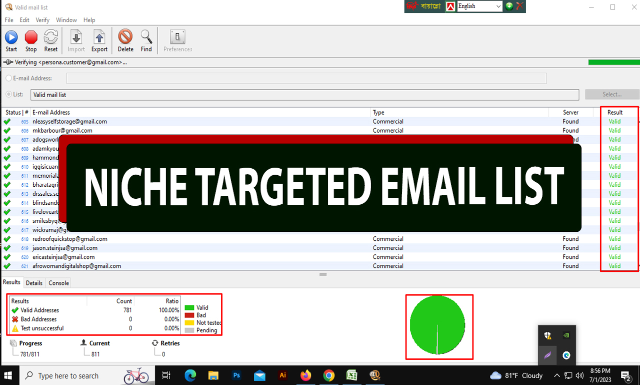 I will provide Niche targeted 2k email list for any Country