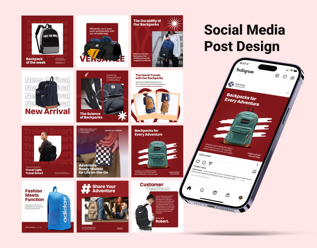 I will design social media posts, instagram, facebook ads, banner design