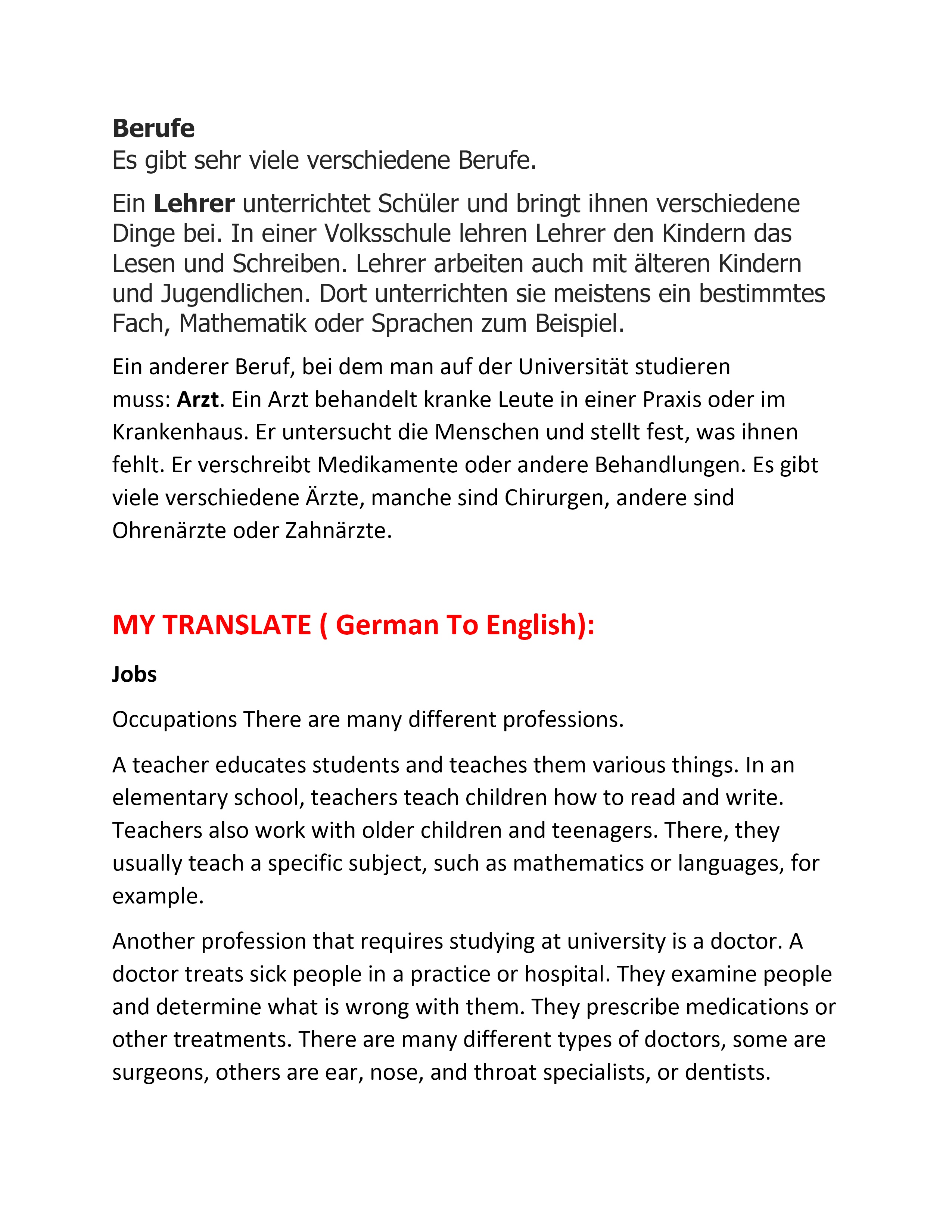 I will translate your article or text in one day