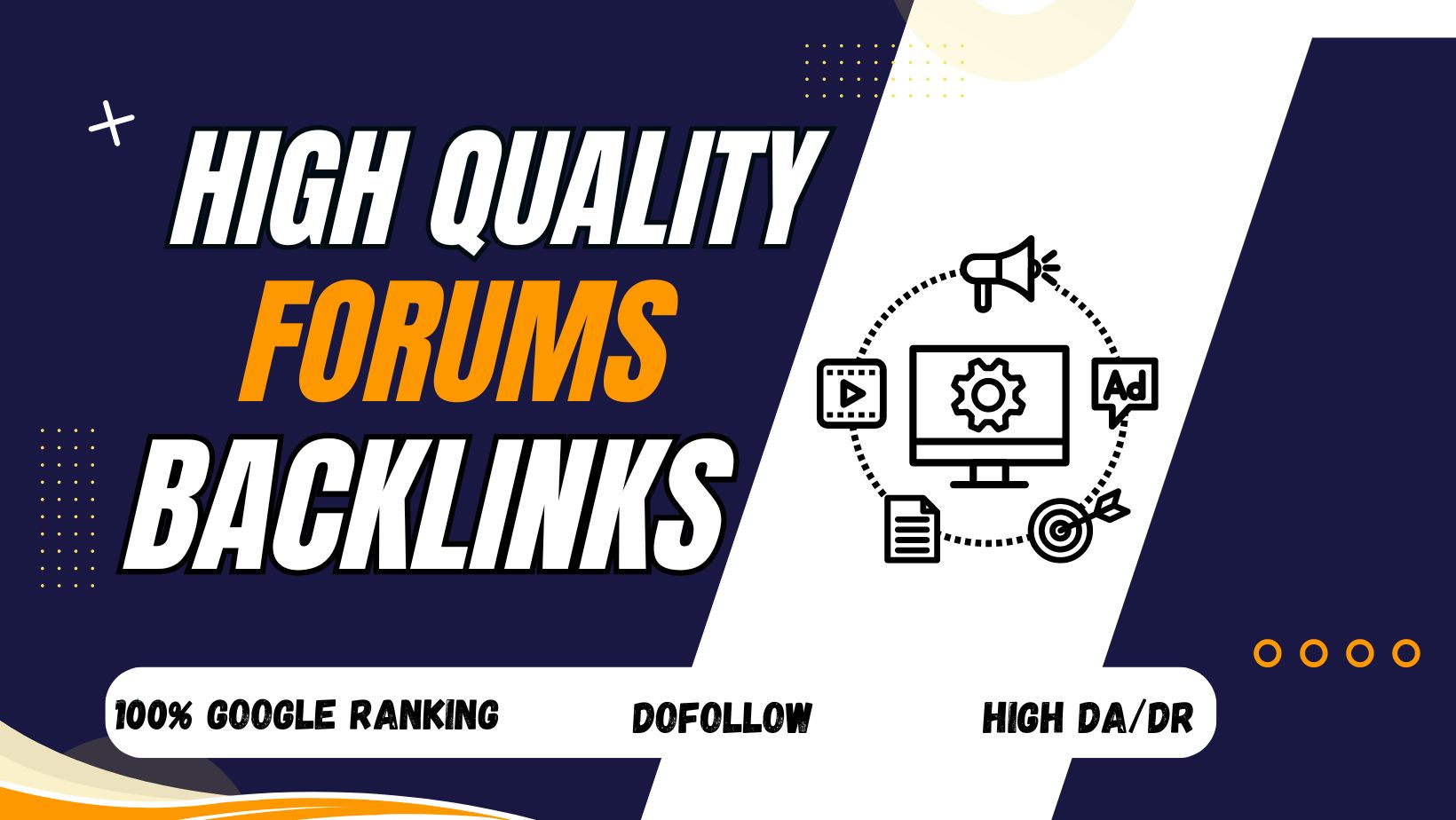 I will create 100 Forum posting on HIGH DA 