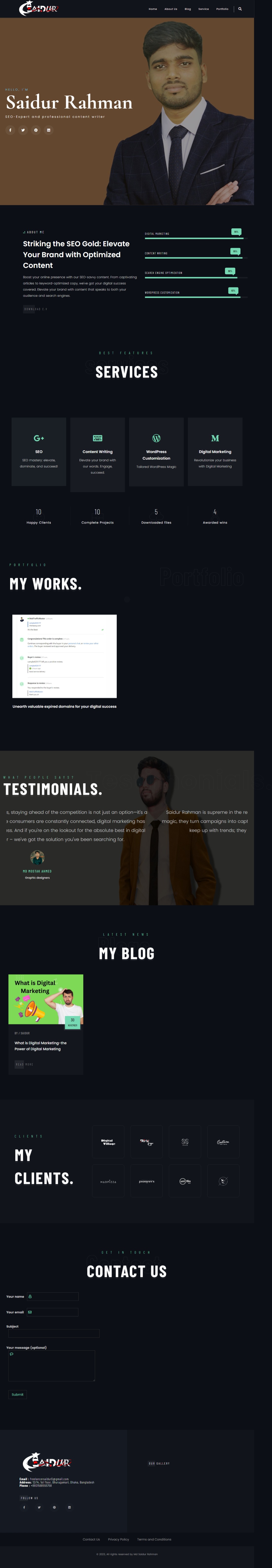 I will build a professional WordPress website and design it for you.