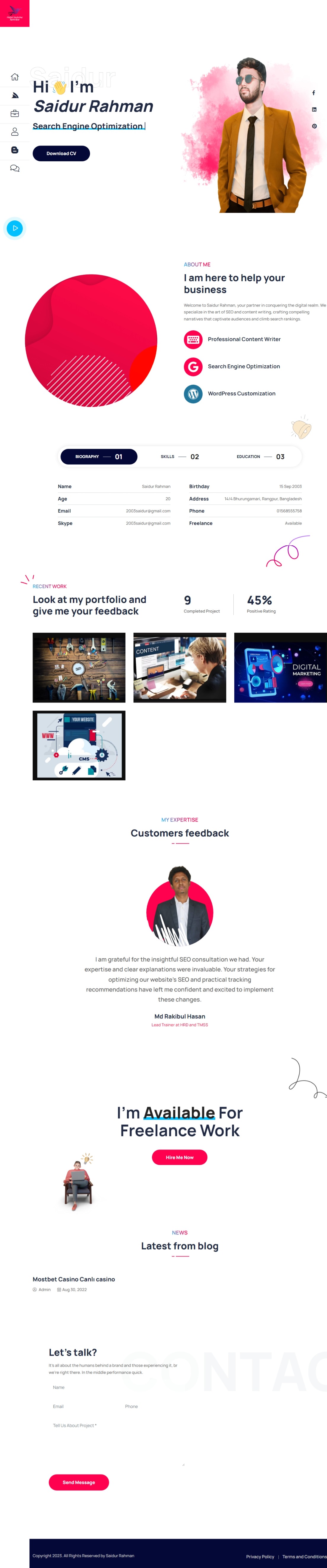 I will build a professional WordPress website and design it for you.