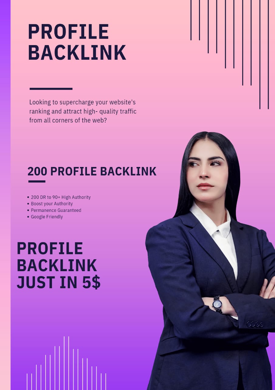 i will create 200 plus profile backlink service for increase your's website ranking