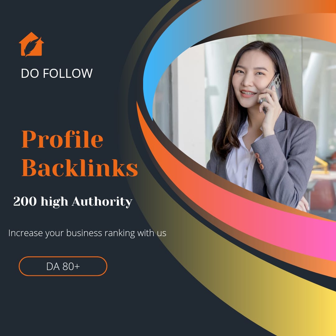 i will create 200 plus profile backlink service for increase your's website ranking