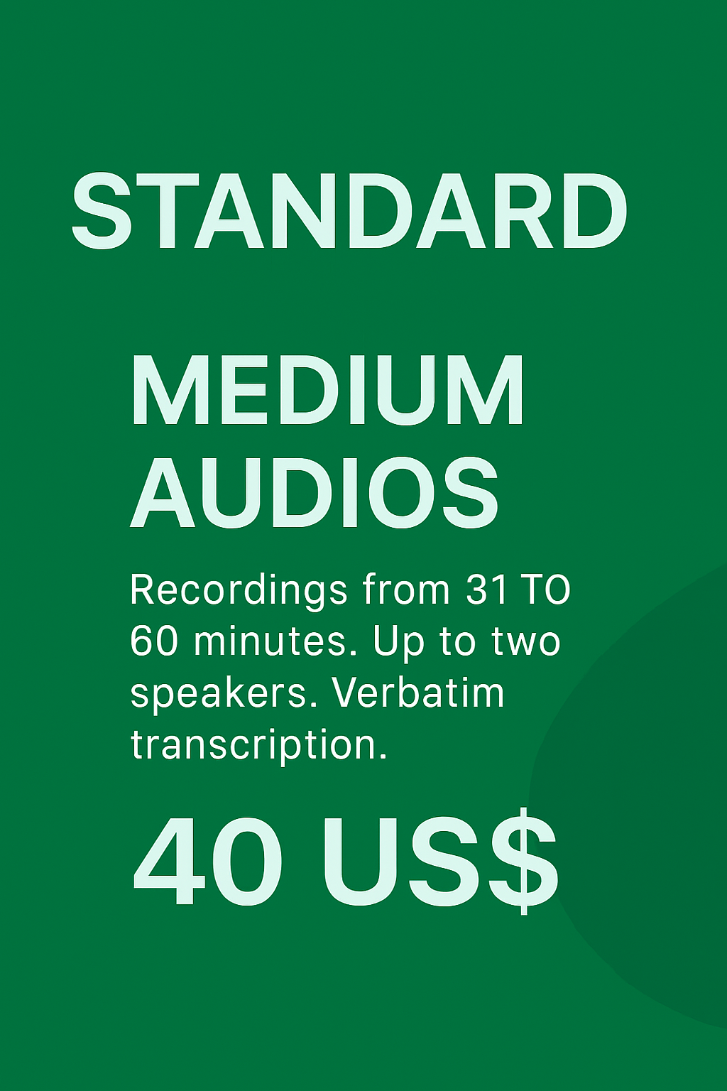 I will transcribe your podcasts, audios and youtube videos to text in Spanish