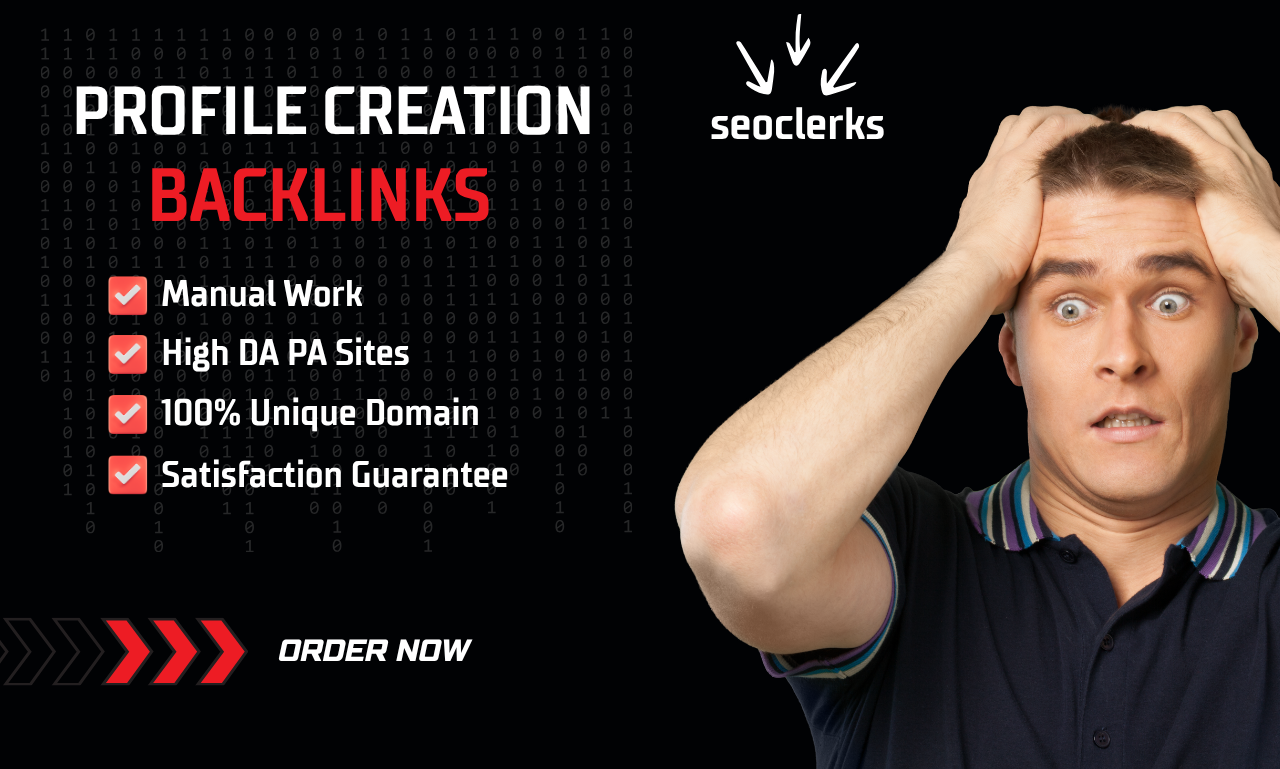 I will create 50 high-quality dofollow profile creation backlinks