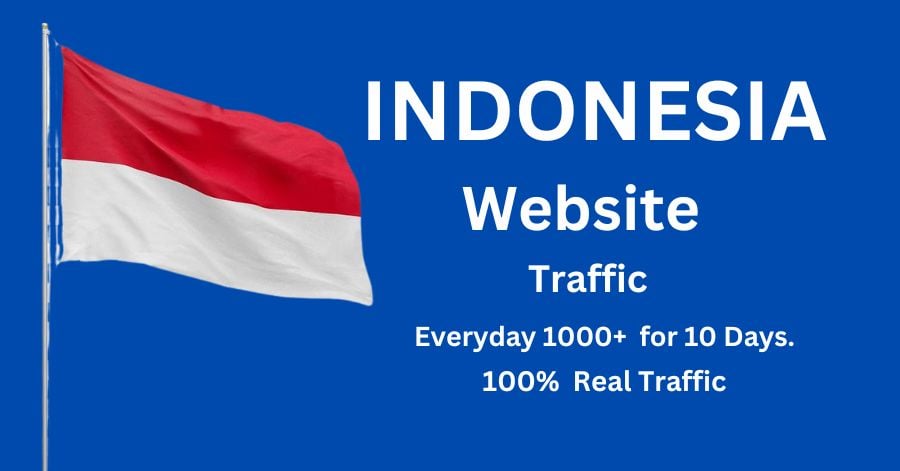 Traffic to your website from 10,000 Indonesia TARGETE...