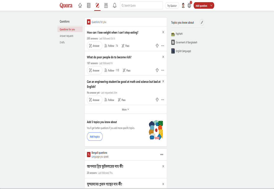 You will get GET High-Quality Quora Answer With SEO Clickable Backlinks