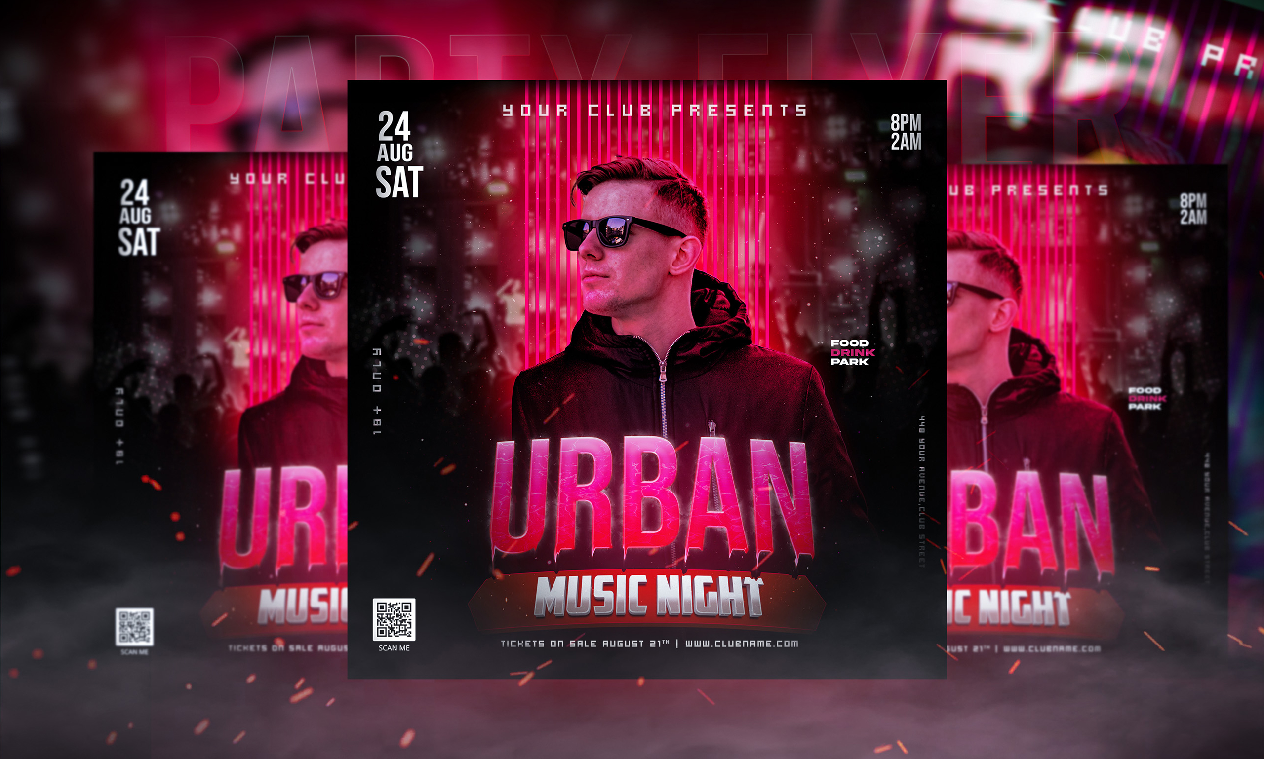 I will design an awesome party flyer, event flyer, motion, birthday, dj, or club flyer